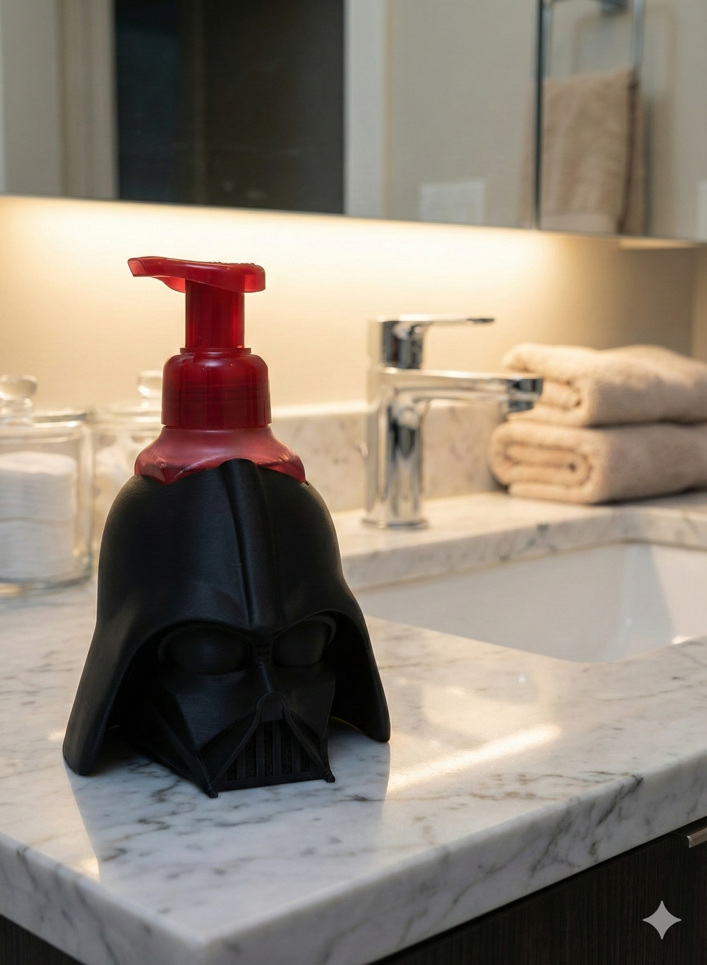 Dark Helmet–Inspired Foam Soap Holder