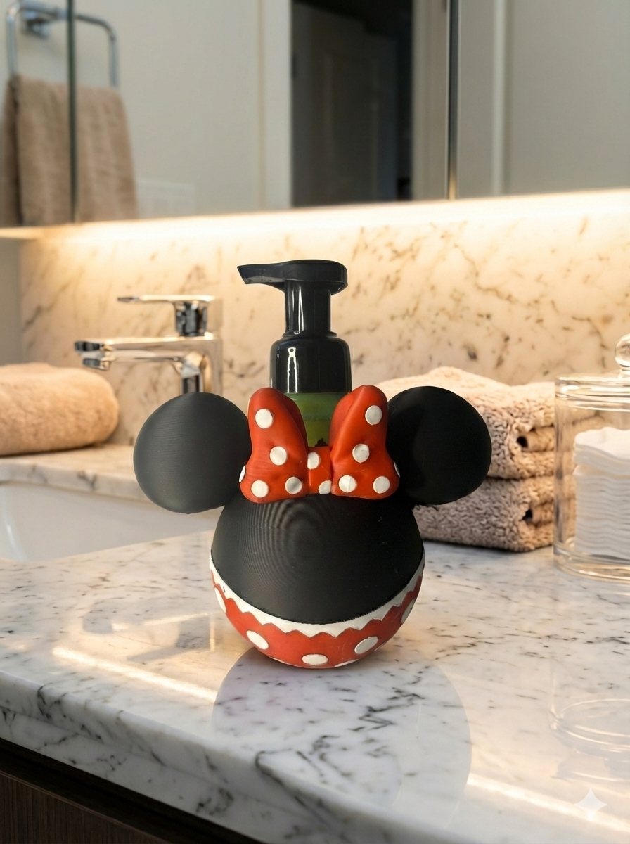 Mouse Ears Inspired Foam Soap Holder - Girl Mouse