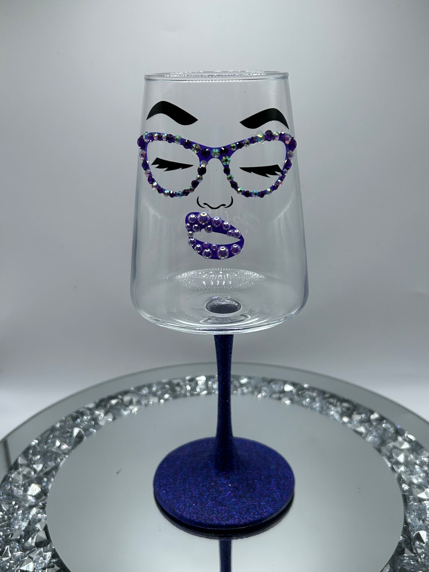 Bedazzled Wine Glasses