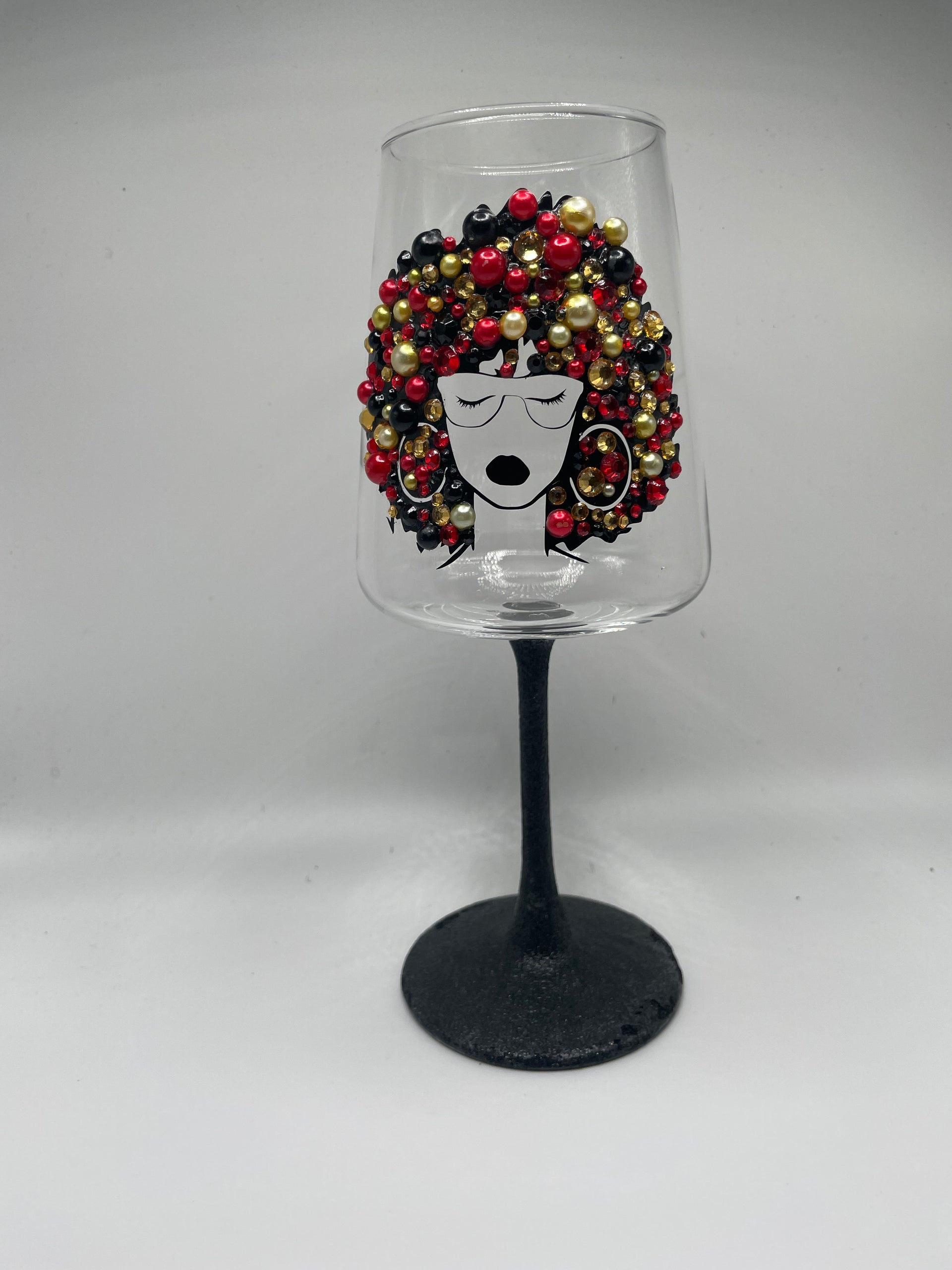 Bedazzled Wine Glasses – Kat's Krafty Designz
