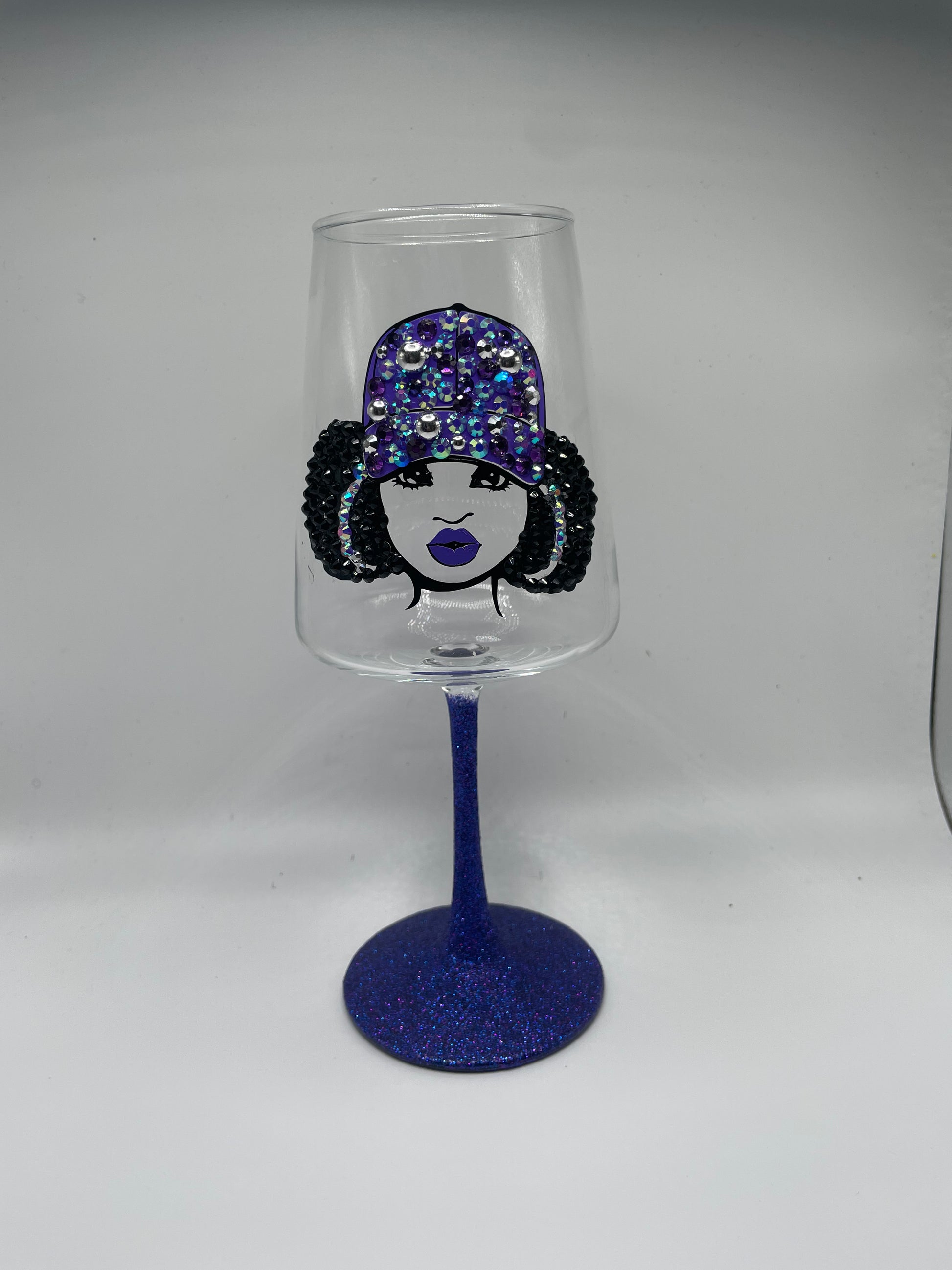 Bedazzled Wine Glasses – Kat's Krafty Designz