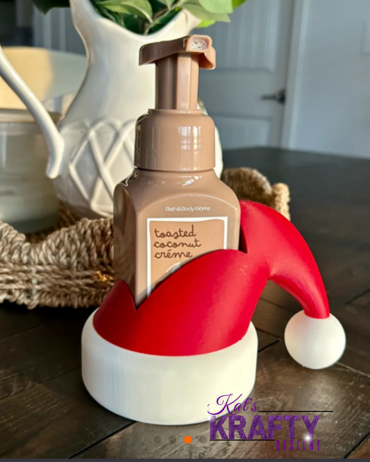 3D Printed Santa Hat Soap Dispenser Holder